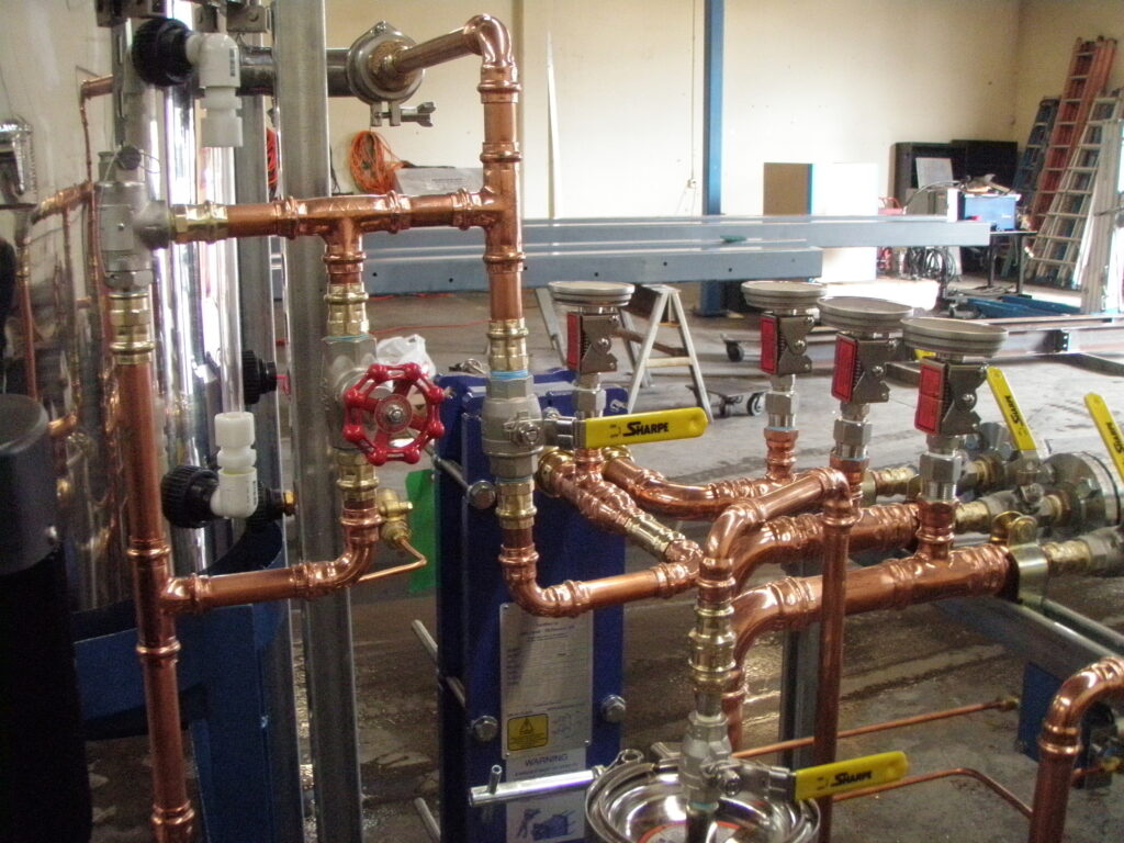 Copper pipe assembly