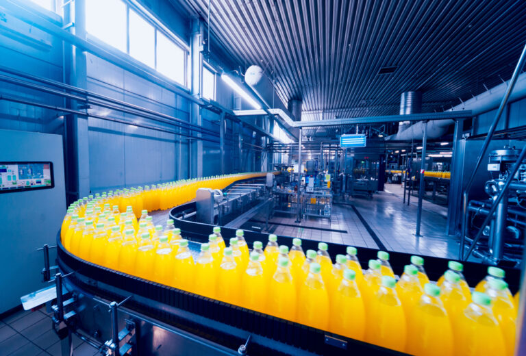 Image of a beverage manufacturing factory