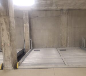 Image of the marietta platform post installation. This platform installation required custom construction solutions to complete.