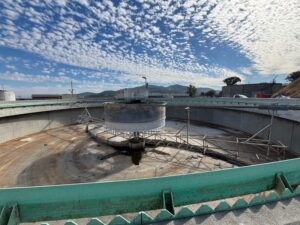 image of in-progress water filter installation